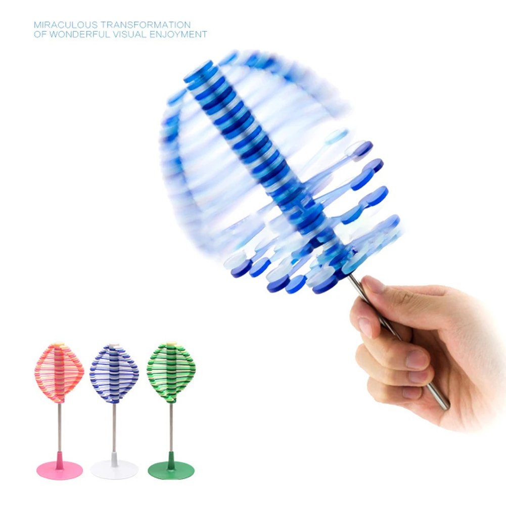 Lollipop-varita giratoria de juguete, alivia el estr&eacute;s, ornamento de escritorio para el hogar, decoraci&oacute;n, juguete de descompresi&oacute;n, regalo de adorno para ni&ntilde;os-0
