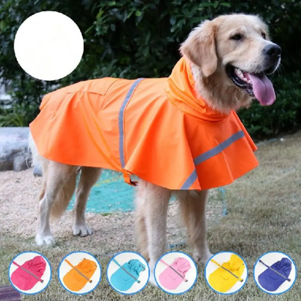 

Adjustable reflective waterproof coat for pet raincoats, functional safety coats for big and small dogs and cats raincoats