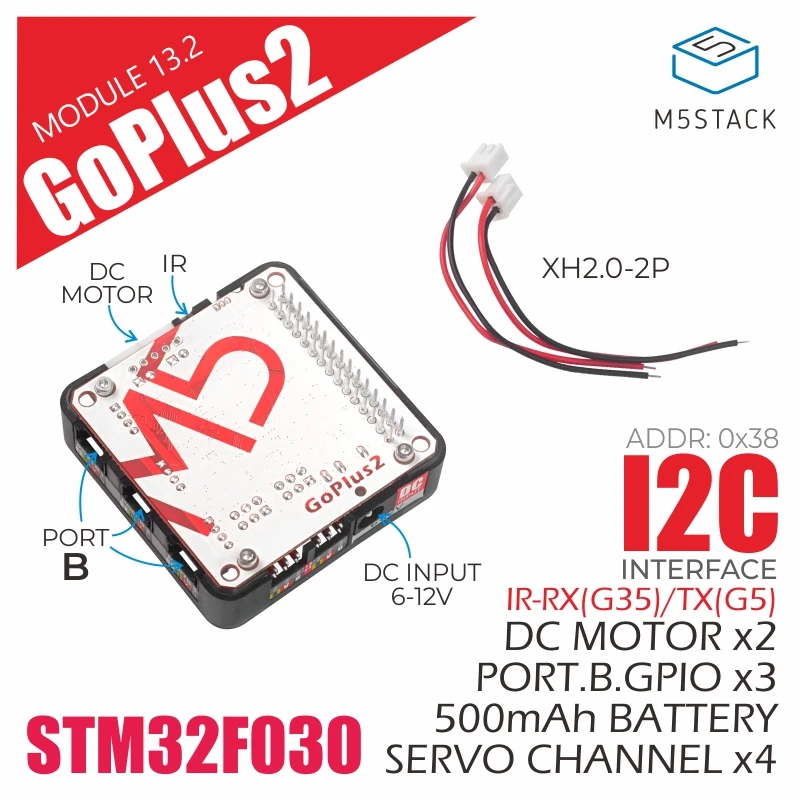 M5Stack Новое поступление Goplus2 DC мотор и серводвигатель модуль (STM32F0) ИК передатчик