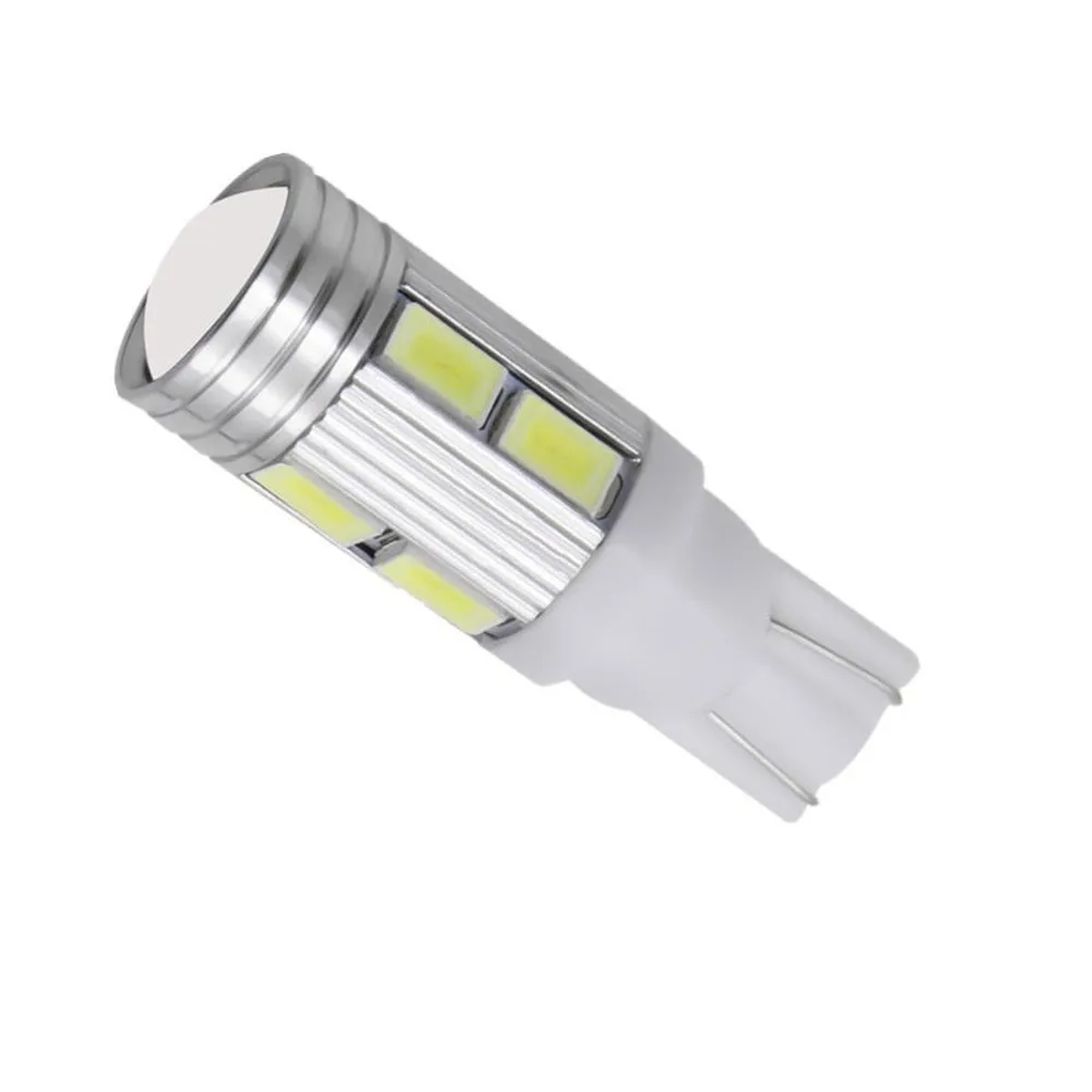 1 шт. светодиодная лампочка в автомобиль T10 5630 10SMD Ширина линзы лампа светильник