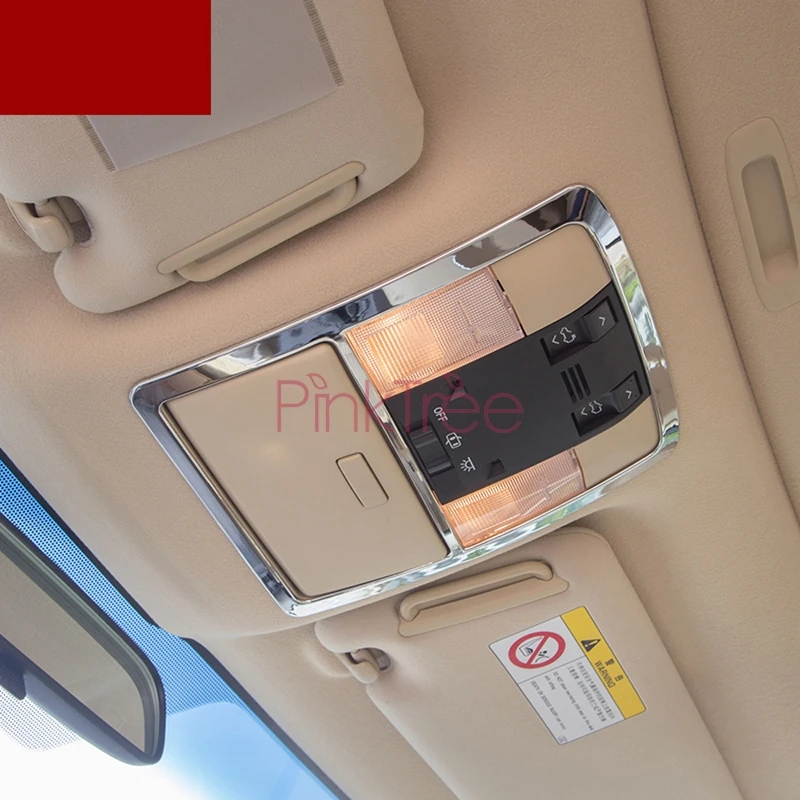 Хромированная/деревянная цветная Накладка для лампы чтения Toyota Land Cruiser Prado 150 2010