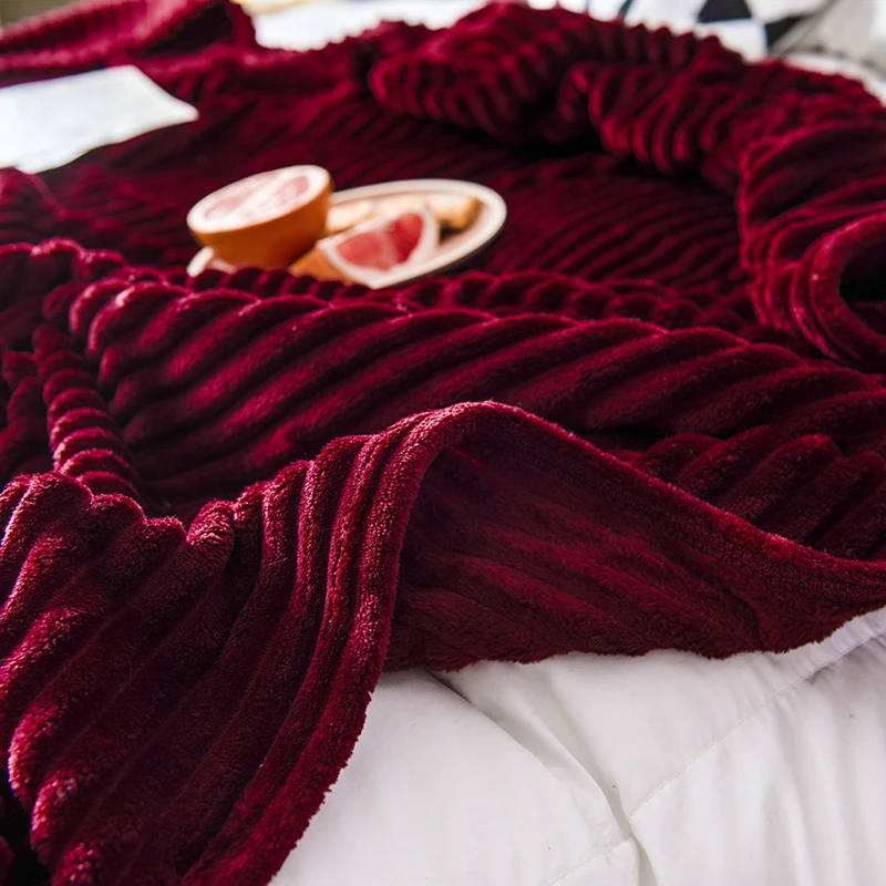Фирменное Новое однотонное покрывало для кровати дома отеля зимнее теплое