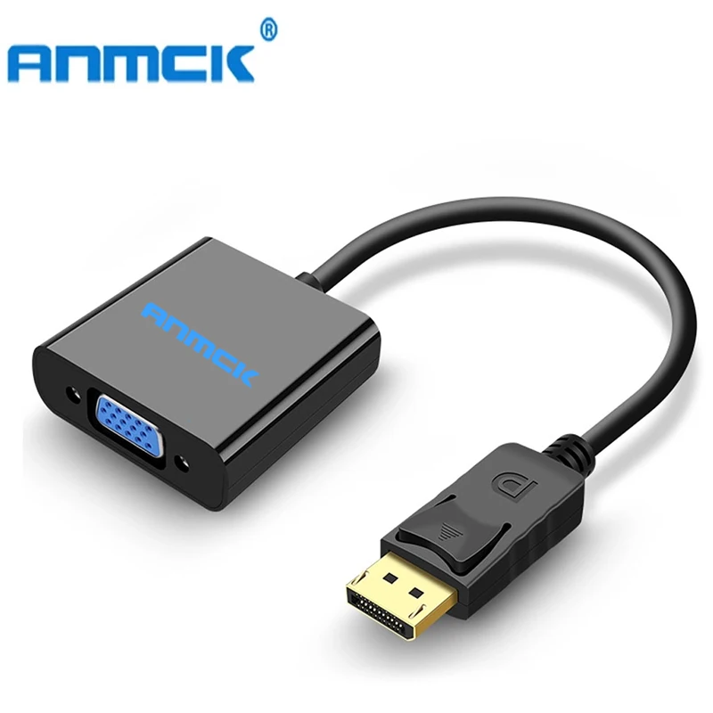 Кабель-адаптер Anmck dp-vga цифровой конвертер для ПК монитора HDTV экрана дисплея 1080P |