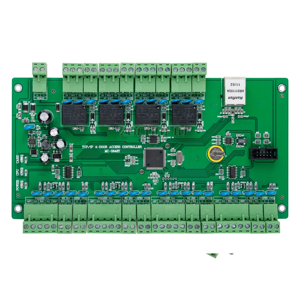 Four Door Network 4CH Access Control Panel Board With Software Communication Protocol TCP/IP Wiegand Reader for 4 Use | Безопасность и