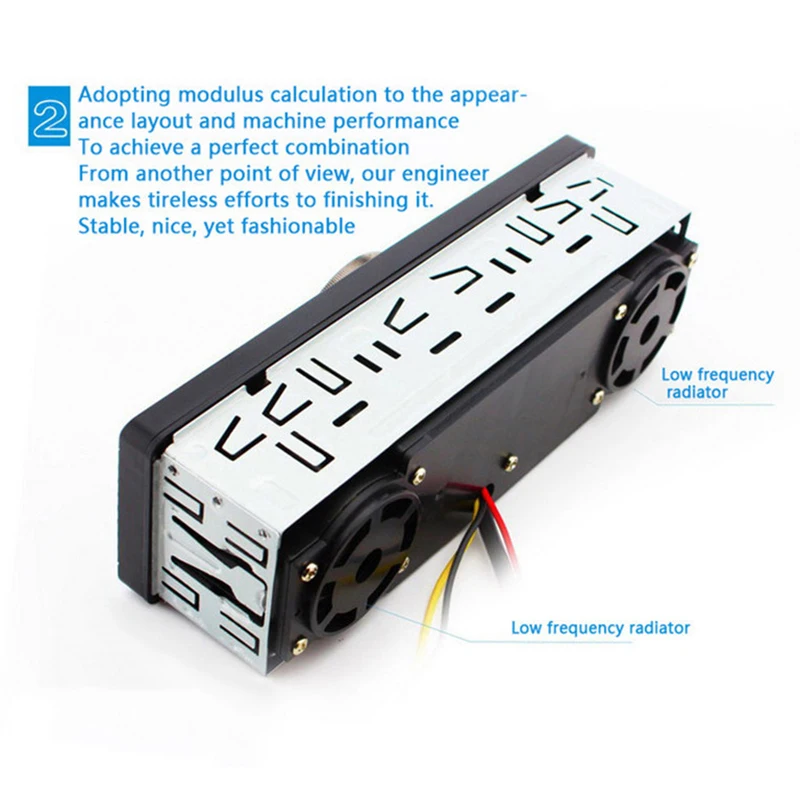 AOVEISE 12V автомобильный FM USB SD AUX IN audio stereo AV252 радио встроенный 2 колонки Bluetooth handfree in