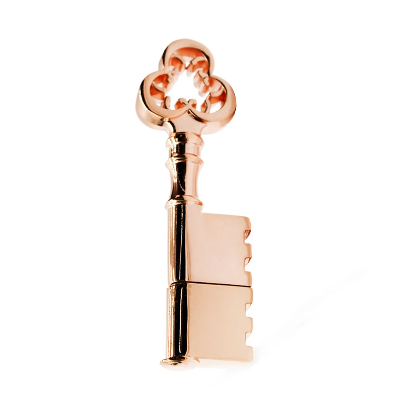 Rose Gold Мультфильм USB карта памяти 64 ГБ 32 ГБ 16 ГБ 8 ГБ розовое золото флэш-накопитель ключ Флешка Мини U диск Reboto флэш-диск для ПК - Цвет: Rose Gold