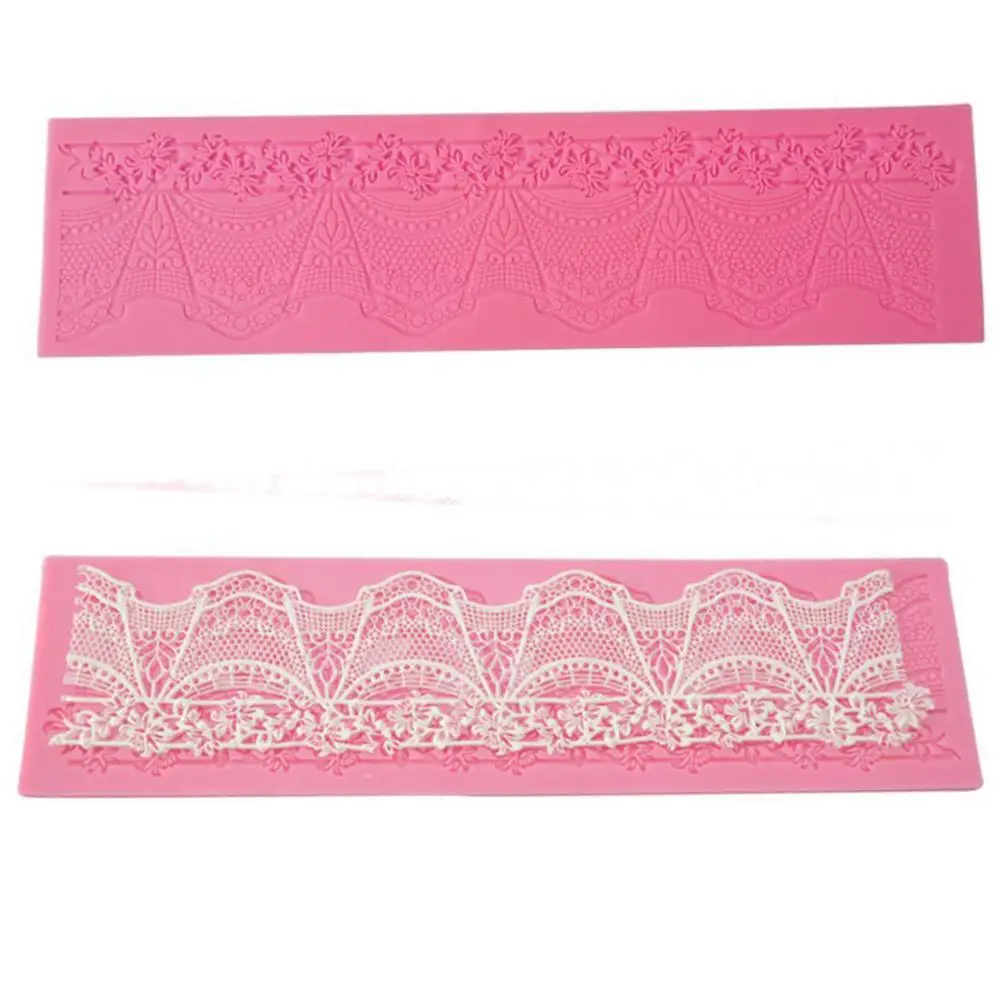 Силиконовая кружевная форма для торта сахарное ремесло помадки коврик украшения