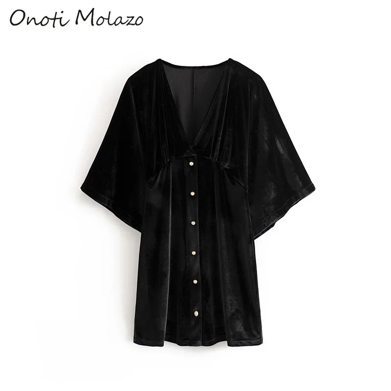 Onoti Molazo короткое платье для женщин вельветовое повседневное свободное