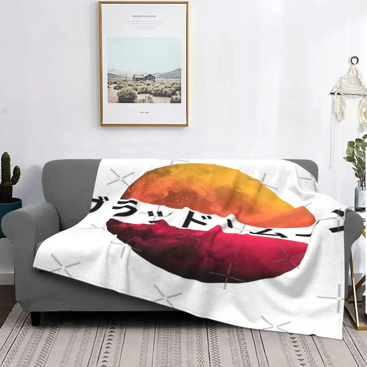 

Manta japonesa a cuadros con capucha, colcha para cama, toalla de playa