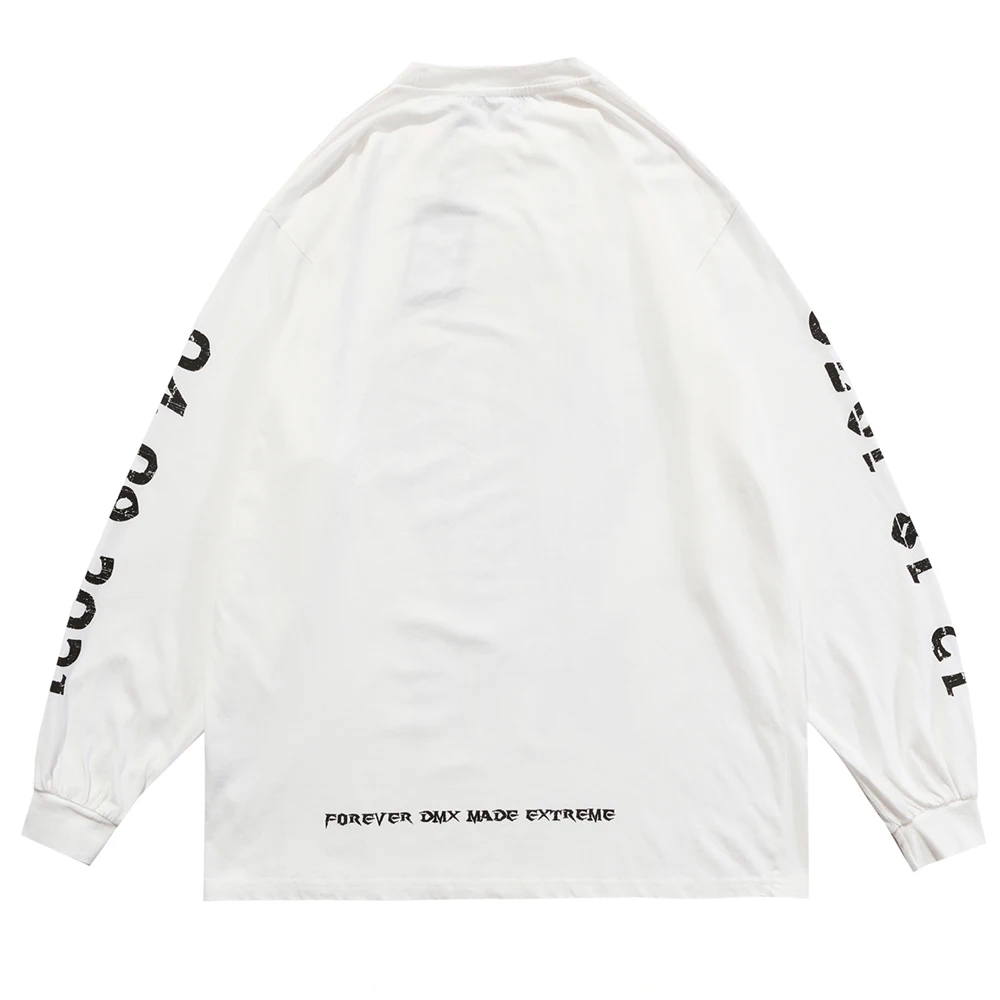 

2021 Autumn Hip Hop Oversize Streetwear T-Shirt Graphic Letter Print T Shirt Harajuku Cotton Loose Tshirt Long Sleeve Tops Tees