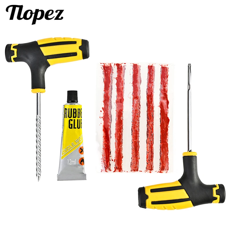 Инструменты для ремонта автомобильных шин комплект с Т-образной ручкой заглушка