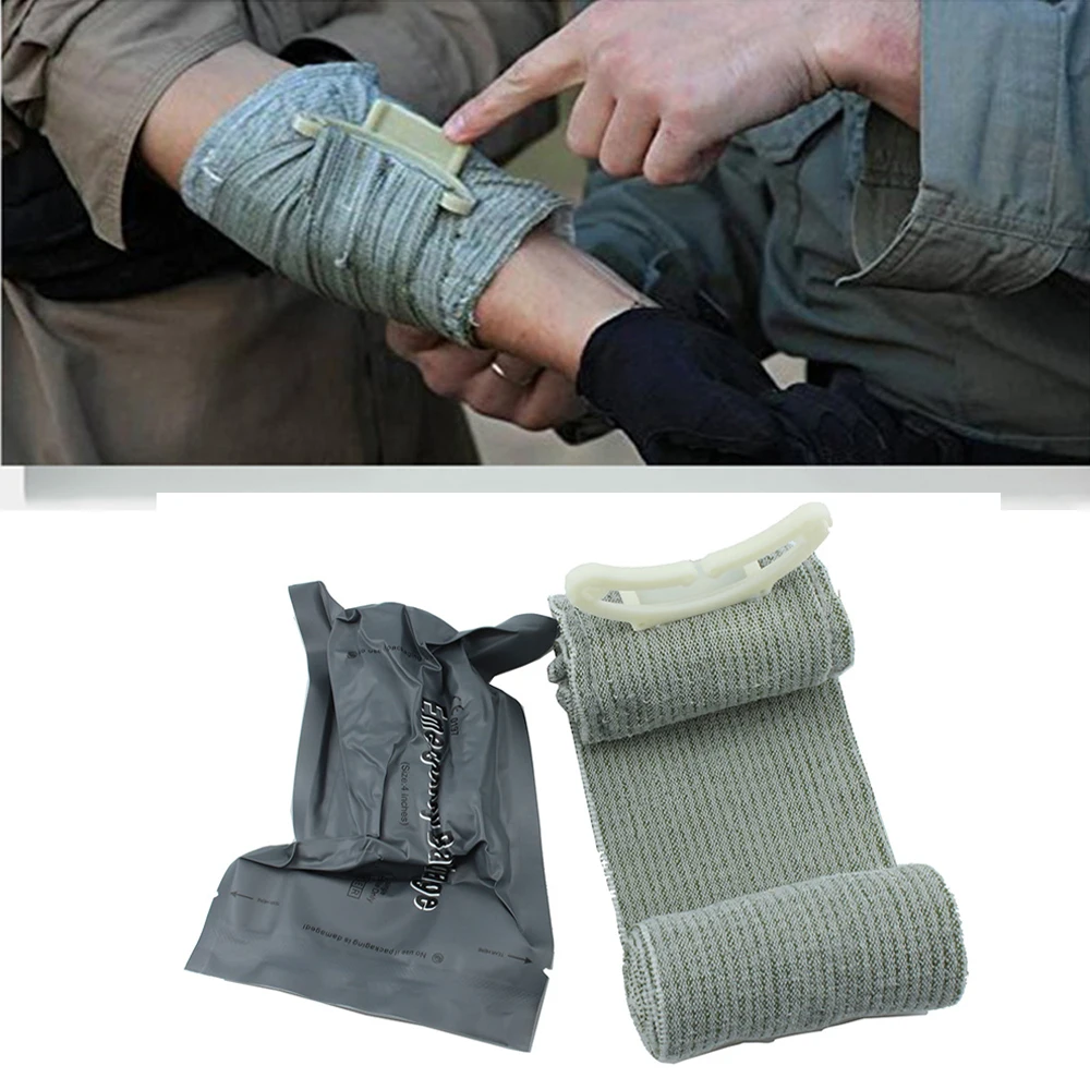 4/6 Inches Madicare Israeli Bandage Trauma Dressing, First Aid, Medical Compression Bandage, Emergency Bandage