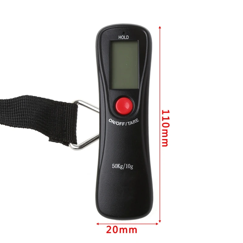 

50kg/10g Portable Electronic Digital LCD Travel Luggage Weight Hanging Scale New
