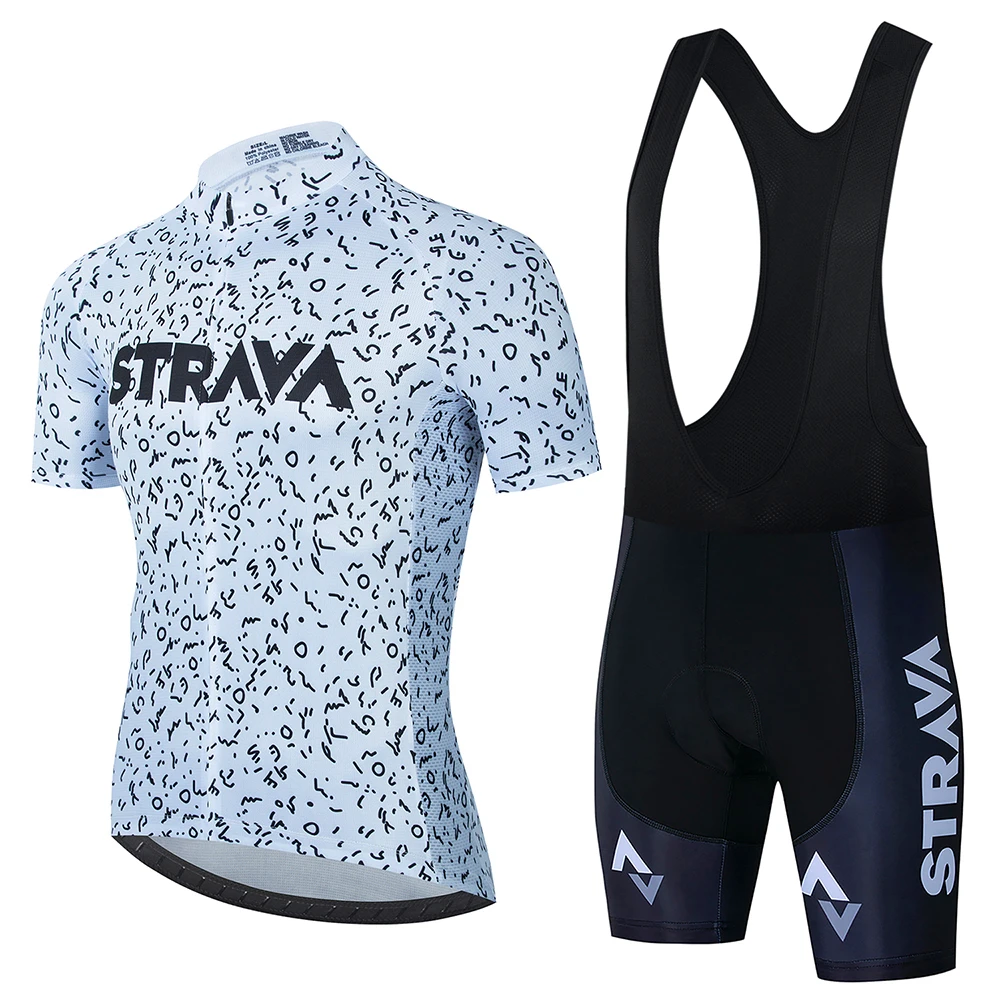 

Футболка для велоспорта STRAVA Мужская, комплект летней спортивной одежды, одежда для езды на велосипеде, 2021