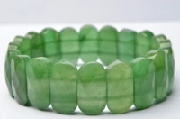 natural high quality green aventurine stone beads bracelet natural gem stone bangle
