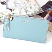 long tassel wallet women purses fashion coin purse card holder wallets female high quality clutch money bag pu leather wallet