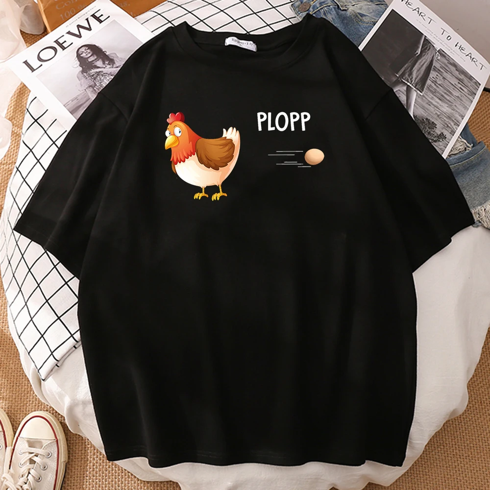 

Футболка мужская с принтом курицы и яиц, S-Xxxl