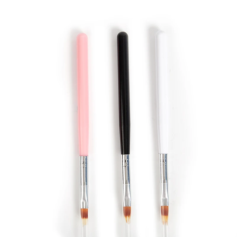 

1 piece of jagged double-layer gradient pen nylon hair soft floral nail tool