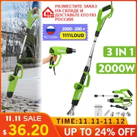 2000w 3 in 1 weeds burner electric thermal weeder hot air weeds grass flame durable safe garden tool with 5 nozzles