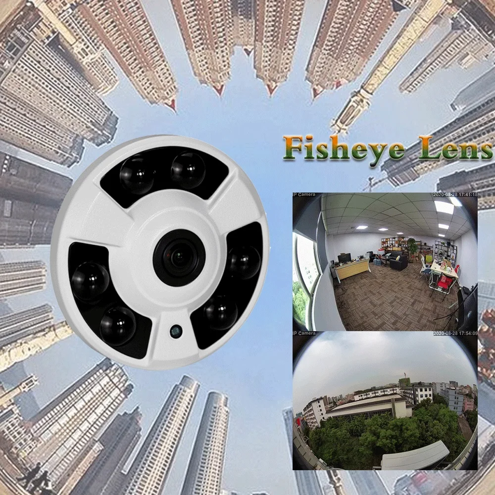 Купить IP-камера видеонаблюдения «рыбий глаз», 1,7 мм, 1080P, 64/128 ГБ