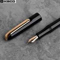 kaco master fountain pen 14k gold tip f 0 5mm luxury pens for office business sgnature calligraphy pen boss gift box