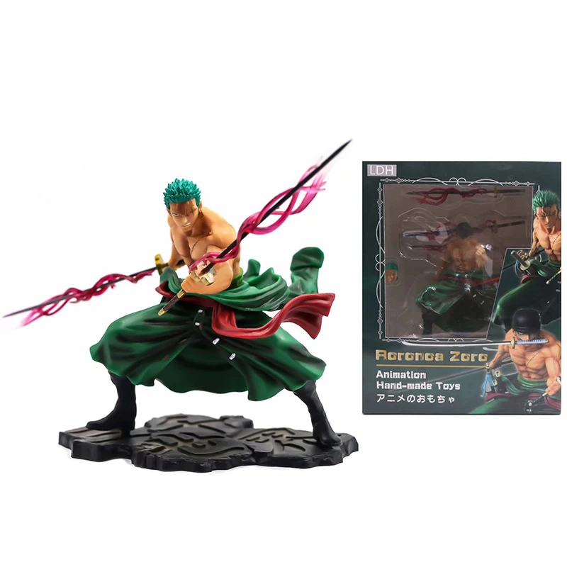 

20cm Anime One Piece Roronoa Zoro Three Thousand World PVC Action Figure Repalce Head Roronoa Zoro Collectible Model Toy Gift