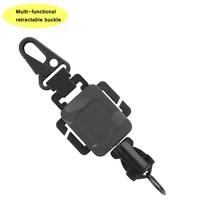 new telescopic buckle 360%c2%b0rotating hanging carabiner keychain holder anti lost spring rope multi functional retractable buckle