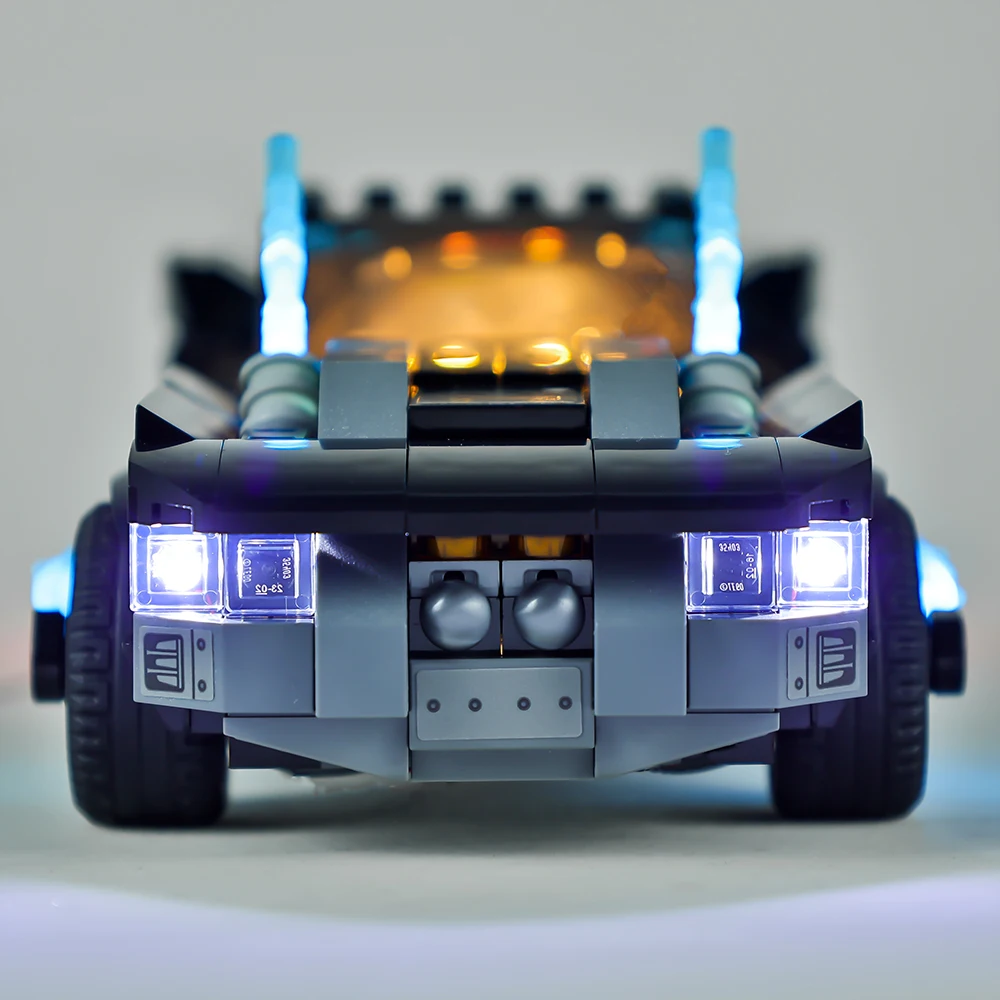 Продажа Набор со светодиодный Ной подсветкой для DC Super Hero 76181 Batmobile Пингвин Чейз строительные блоки автомобиль «сделай сам» игрушки набор ламп без мо...