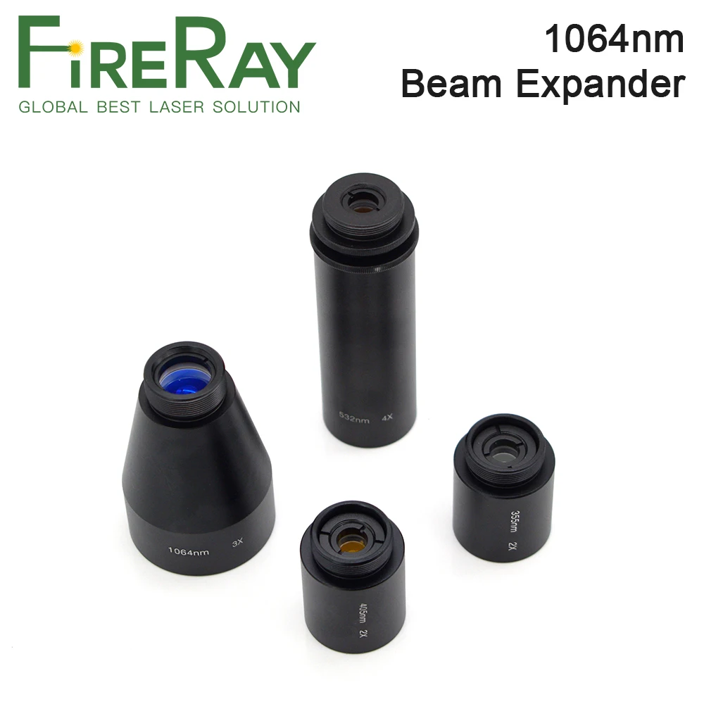 FireRay 1064nm 355nm 405nm 532nm Laser Beam Expander 2X-12X Galvanometer Marking Lenses Optics | Инструменты