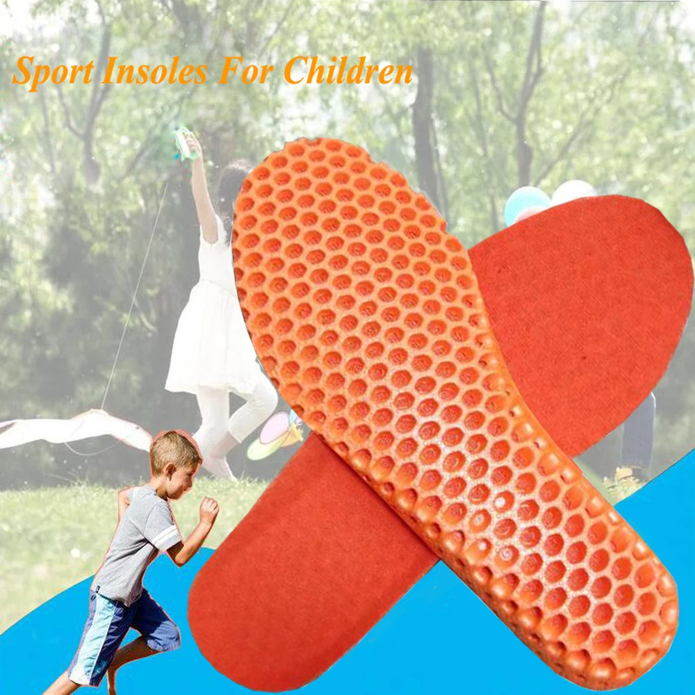 

Ortoluckland Children Sport Shoes Insoles For Tired Foot Kids Sneakers Insert Pads Boys Girls Breathable Light Soft Full Soles