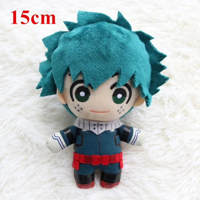 15cm toy Аниме My Hero Academy Izuku Midoriya Katsuki Bakugou Shouto Todoroki плюшевые кулоны милые подвесные игрушки мягкие куклы подарок - Цвет: 15cm toy