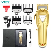 vgr long standby hair clipper men%e2%80%98s beard trimmer professional cordless rechargeable hair cutter kit barber shop strong power