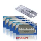 Dorcoo 20 шт. лезвия для бритвы брендовые Безопасные лезвия из нержавеющей стали для бритья лезвия для бритвы для мужчин лезвия для бритвы лезвия для парикмахера