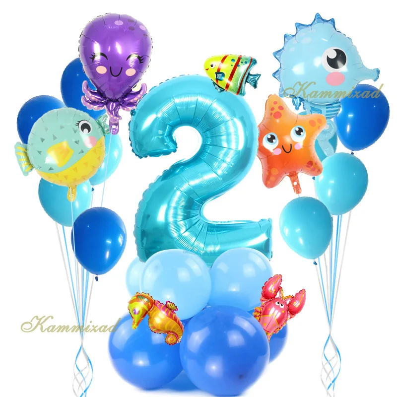 

Cartoon Underwater Animal Balloon Baby Shower Birthday Party Wedding Balloon Arch Decoration