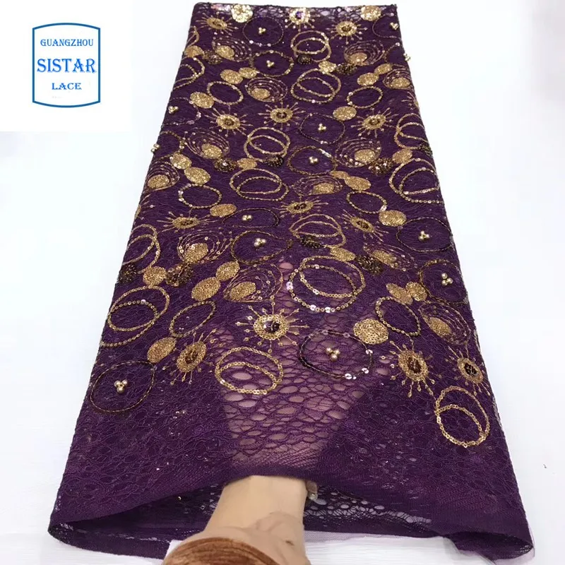 2019 новый стиль вышивка искусственная ткань тюль с блестками и бусинами для