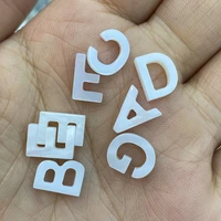 natural shell shell beads a z letter charms alphabet pendants for necklace jewelry accessories making diy