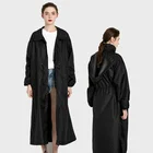 Плащ-пончо Женский, длинный, водонепроницаемый, с капюшоном, размера плюс