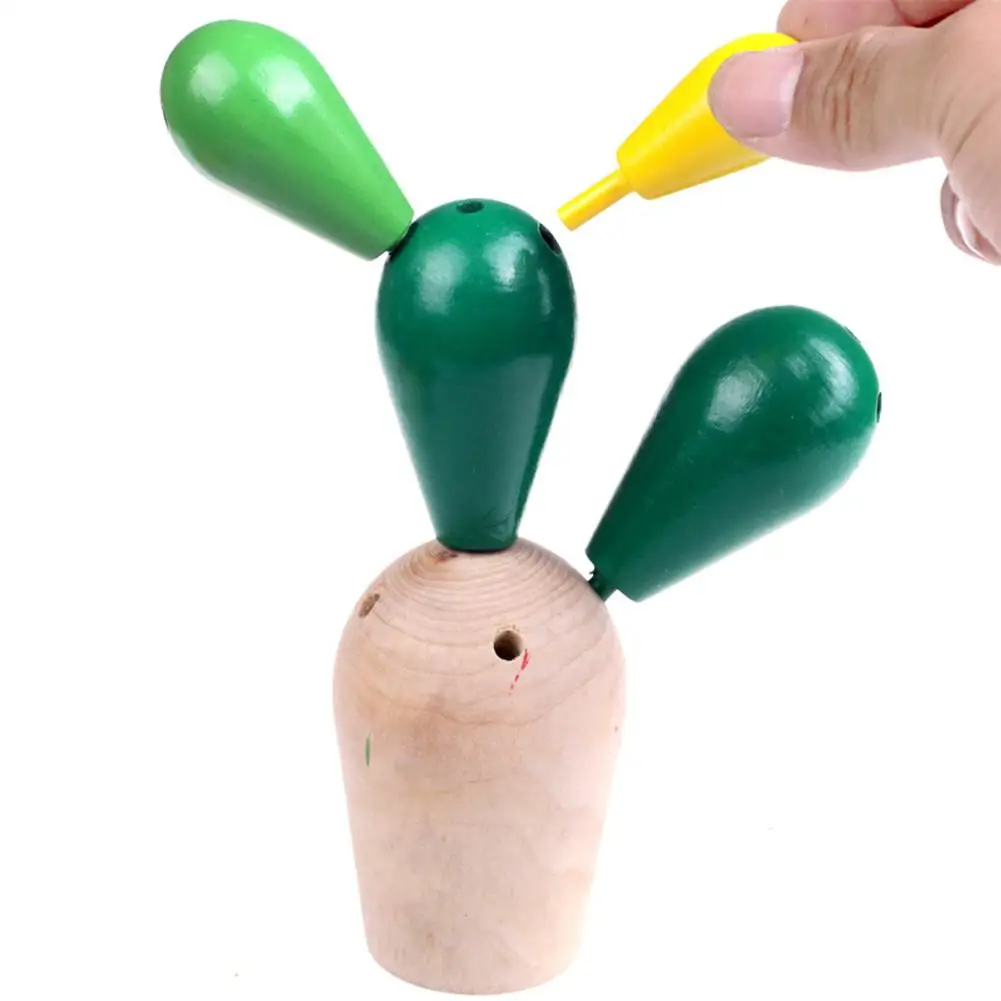 Детский Деревянный конструктор игрушка для сборки и разборки колючая груша