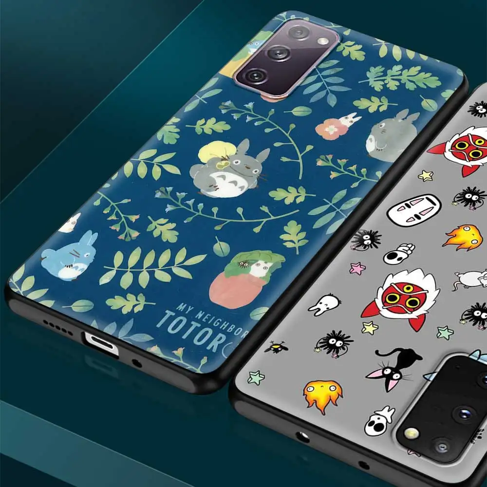 Милый мультяшный чехол для смартфона с японским Аниме Тоторо Samsung Galaxy S20 S21 FE Ultra S10