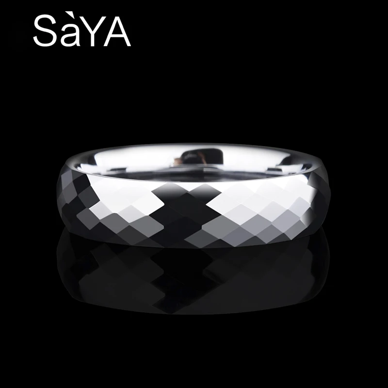 Мужское кольцо вольфрамовые обручальные кольца с куполом удобное полированное