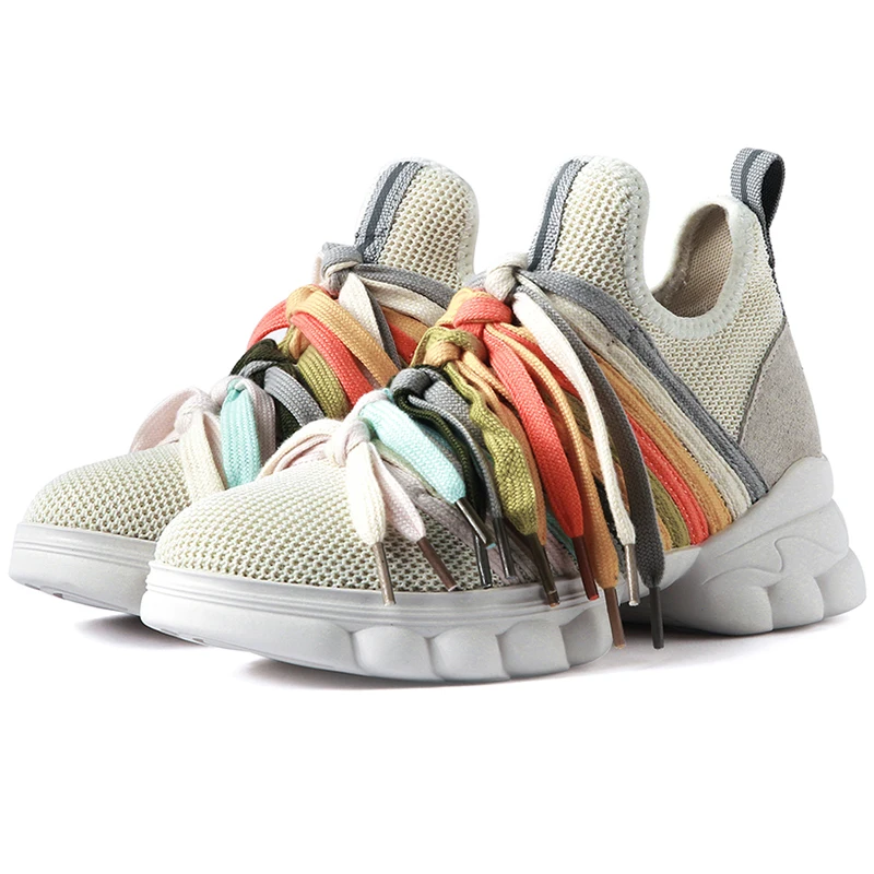 Кроссовки женские черные бежевые с закругленным носком Размеры 35 40 Y018 2020|Женские