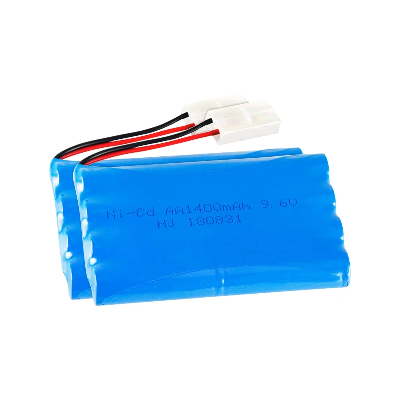 

2pcs 9.6V 1400mAh Ni-Cd AA Battery Pack Rechargeable For Remote Control Electric Car Toys KET-2P Plug Nicd 9.6V Volt Battery