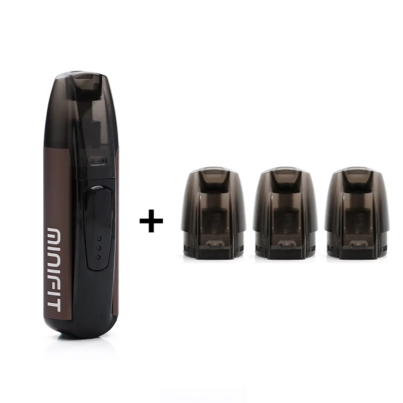 Justfog minifit стартовый набор 370 мАч vape мини стартовый набор и новейший Minifit керамический Pod 1,5 мл емкость Pod электронная сигарета vape комплект - Цвет: bronze  normal pod