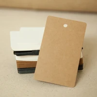 free shipping 9 5 4 cm stock blank kraft gift tags cardboard pricing tags diy notes tags brown paper labels 100pcs lot
