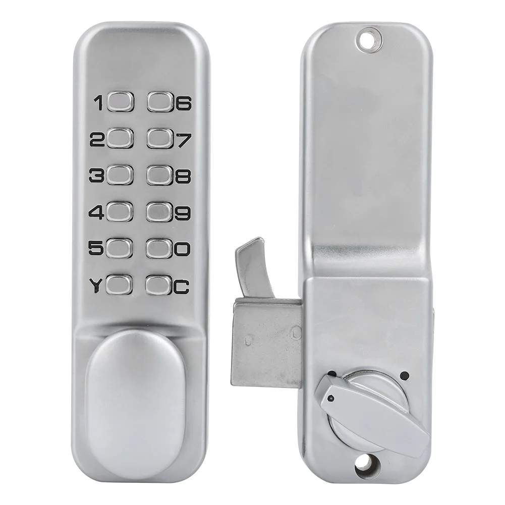 Mechanical Digital Lock Combination Code Lock Latch Manual Door Lock Keyless Zinc Alloy Push Button