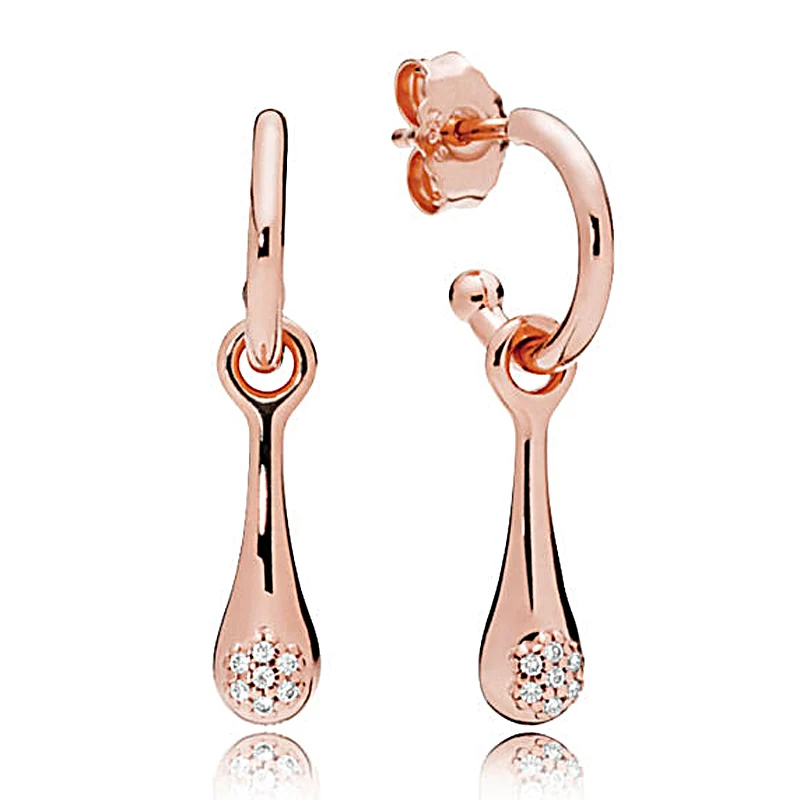 

Женские серьги из серебра 925 пробы, в виде Розы