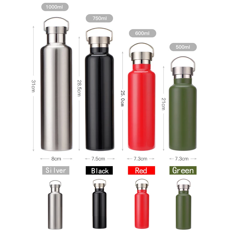 Новый термос большой емкости из нержавеющей стали с двойными стенками вакуумная