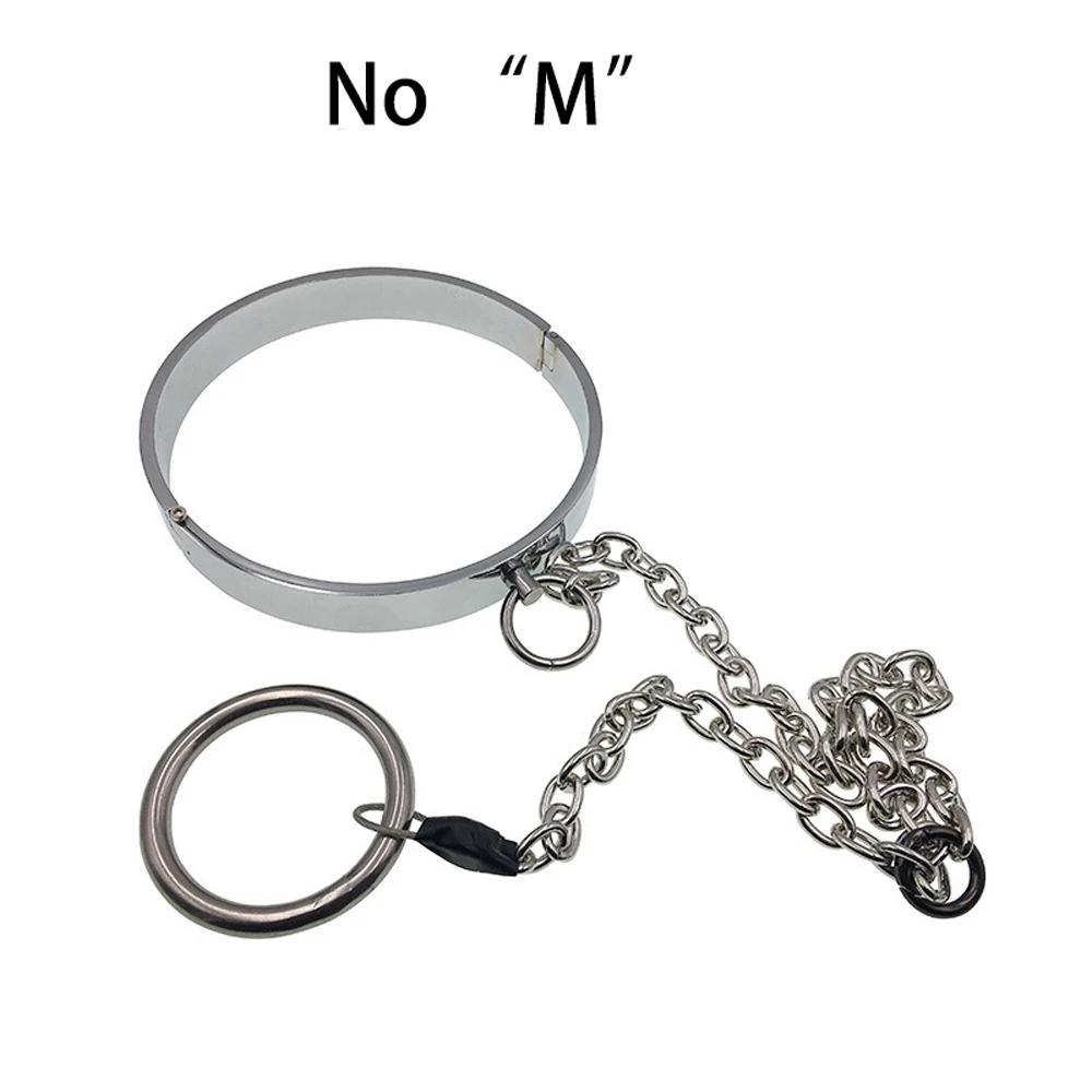 Раб БДСМ бондаж металлический ошейник на шею чокер с устройство cbt экстремальное