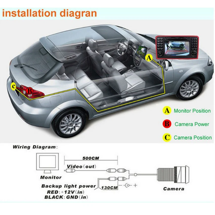 

For Ford Taurus 2008~2014 high quality Parking Rear View Camera Reverse Backup Camera full HD CCD Night Vision