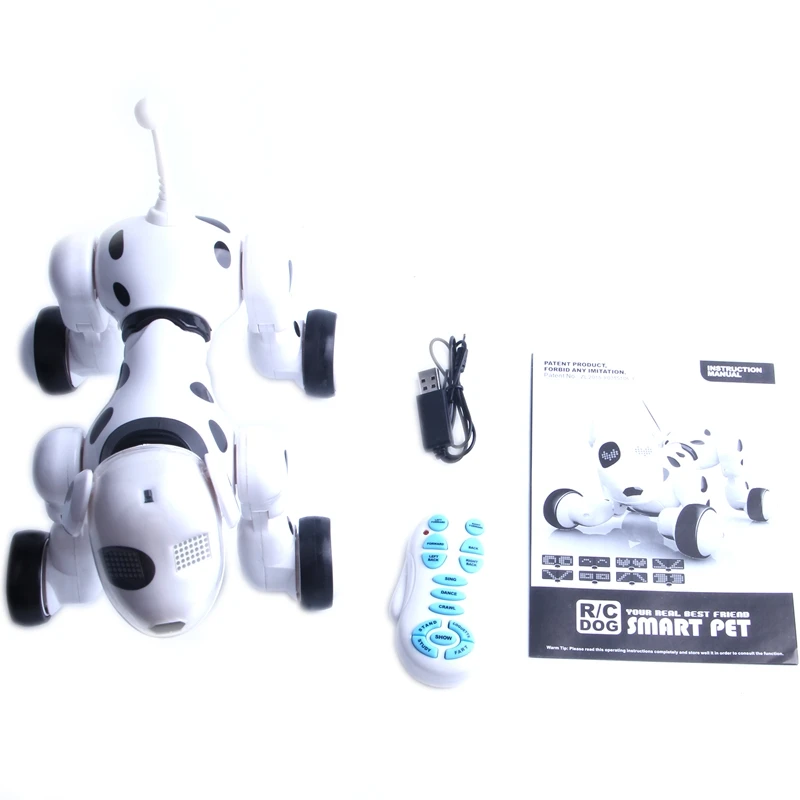 

Wireless remote control smart robot dog Wang Xing electric dog early education educational toys for children(White)